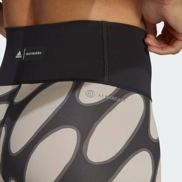 Adidas Collab with Marimekko Optime Training 7/8 Tights new with tags! Sz Large - Picture 4 of 12